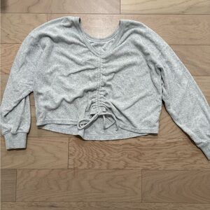Aerie Light Gray Terry Sweatshirt